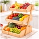 thumbnail image 1 of Frutero Estante de Madera Bambú Almacenamiento Organizador de Mesa 3 Niveles, 1 of 3