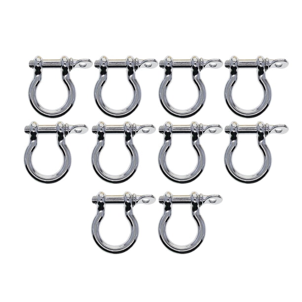 10 Uds Hebillas De Herradura Llave Hecha A Mano Grillete De Arco Chian Para Correas De Juguetes Artesanía Argent
