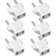 thumbnail image 1 of Adaptador de EE. UU. a UE, [paquete de 6] 2 pines CN China EE. UU. América a 2 pines UE Francia, Alemania, España, Egipto y más - Blanco, 1 of 5