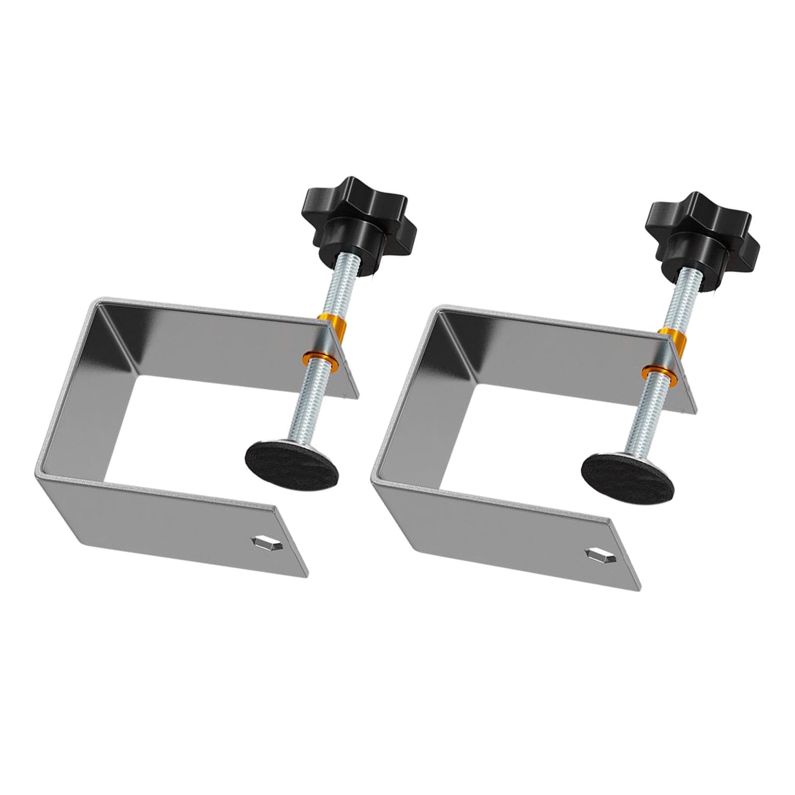 Magideal - 2 Abrazaderas De Montaje Frontal Portátil, Abrazaderas De Carpintería, Clips De Instalación Frontal, Plantilla De Hardware De Armario Rápido