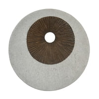 Screen Gems - Pantalla Redonda Con Gemas Para Decoración De Pared, Doble Capa, Acabado Acanalado