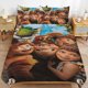 thumbnail image 1 of The Croods Cartoon Bedding Sets Ultra Soft Skin-Friendly Duvet Cover 3 Piece, Cute Comforter Cover Bed Set for Boys Girls Kids, 1 of 5