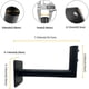 thumbnail image 2 of Universal Heavy Duty Weathervane Steel Roof Mount Bracket Con Hardware Montaje De Antena De Tv Al Aire Libre (acero Negro Eave Weathervane Mount), 2 of 3