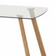 thumbnail image 3 of Mesa Nordica Rectangular de Vidrio Laterales Redondeados 120x80cm, 3 of 4