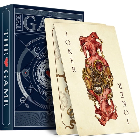 Cartas de juego HUNGRY MINDS The Game, mazo de 54 cartas vintage