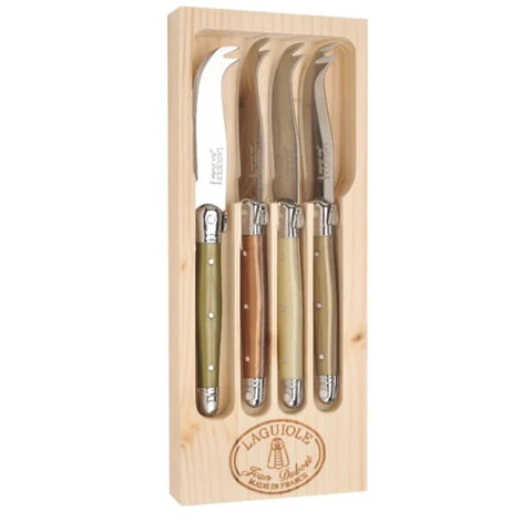 Set 4 Mini Cuchillos Queso Mineral Laguiole Jean Dubost