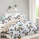 thumbnail image 1 of Cubrecama Quilt Sherpa 1 1/2 Plazas - Blanco Hojas Doradas M925, 1 of 2
