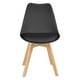 thumbnail image 2 of Set 4 Sillas de Comedor Tulip Asiento Acolchado Negro, 2 of 3