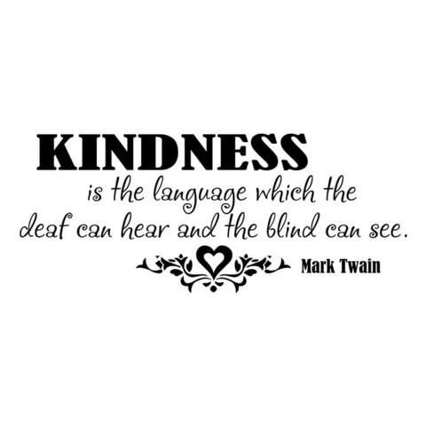 Rienda Libre Graphics - Decomural Kindness Mark Twain Ws-15094