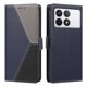 thumbnail image 4 of Funda con Solapa para Xiaomi 14T Pro, Diseño Tricolor con Ranuras, Azul Oscuro, 4 of 6