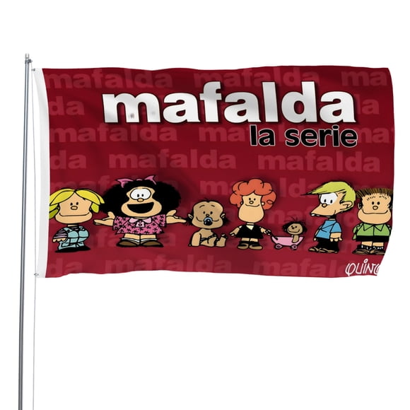 Mafalda Bandera impresa con temática 60*90CM