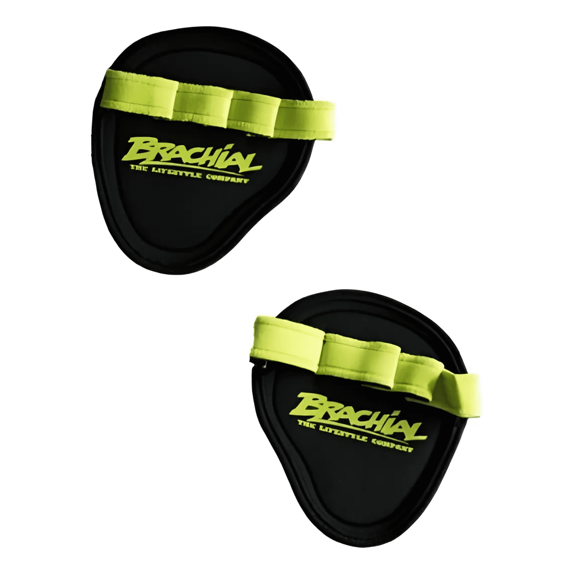 Guantes Agarres Gimnasio Para Pesas Brachial Grip Pads Neon