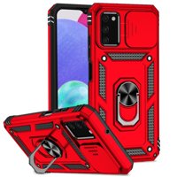 Estuche Gangxun Para Samsung Galaxy A03S, Soporte Giratorio 360°, Estilo Mecánico Y Magnético