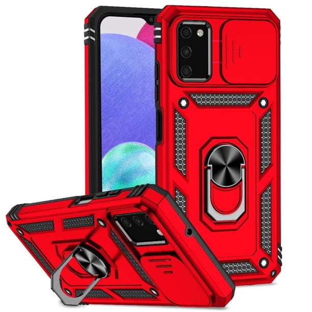 Estuche GANGXUN para Samsung Galaxy A03S, soporte giratorio 360°, estilo mecánico y magnético
