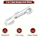 thumbnail image 4 of 2pcs Watermelon Fork Slicer Cutter, 2-in-1 Summer Watermelon Fruit Cutter, Portable Stainless Steel Watermelon Slicer, Fruit Salad Knife Fork Carving Tool Kitchen Gadgets For Family Parties Camping, 4 of 4