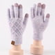 thumbnail image 3 of Guantes de invierno Star para mujer, cálidos guantes de punto con pantalla táctil para niñas., 3 of 5