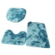 thumbnail image 1 of Juego De 3 Alfombrillas De Baño Con Tapa De Inodoro Absorbente Para Bañera Azul Oscuro, 1 of 5