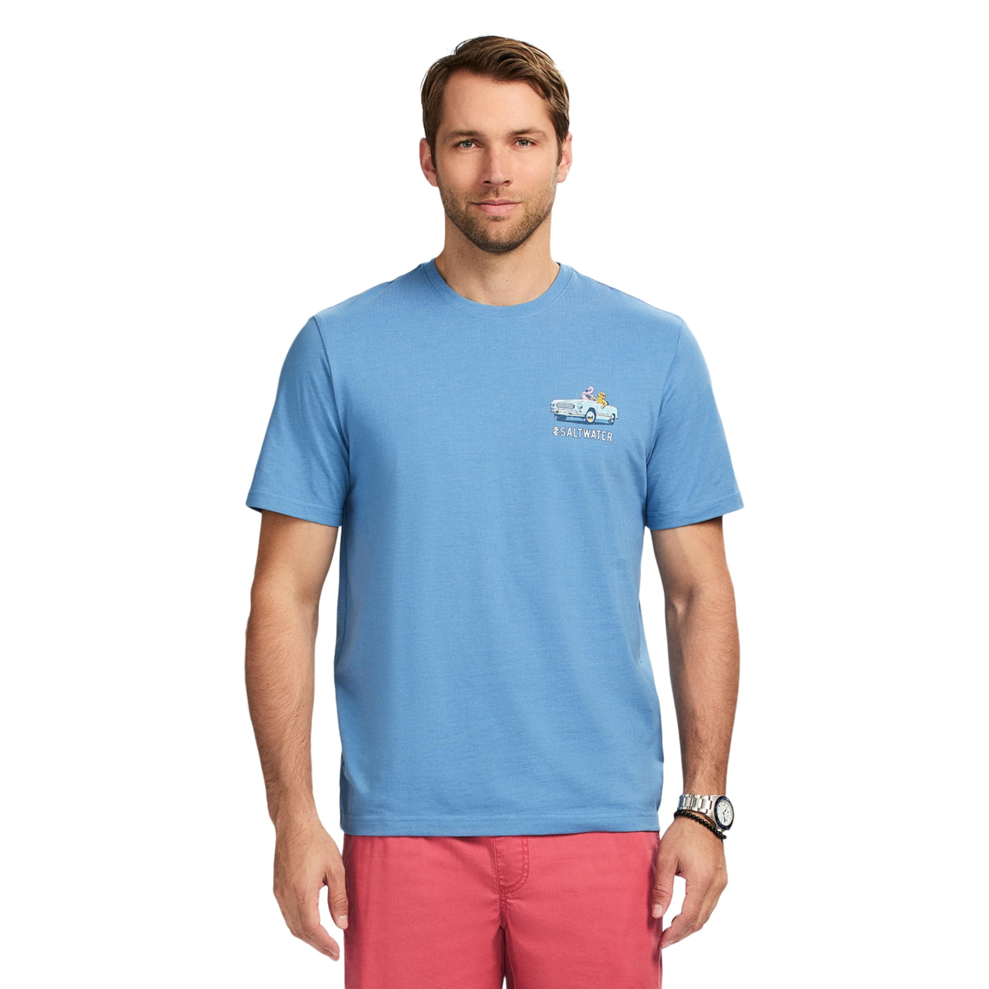Camiseta Izod Saltwater Graphic Para Hombre Riviera Surf, Talla L
