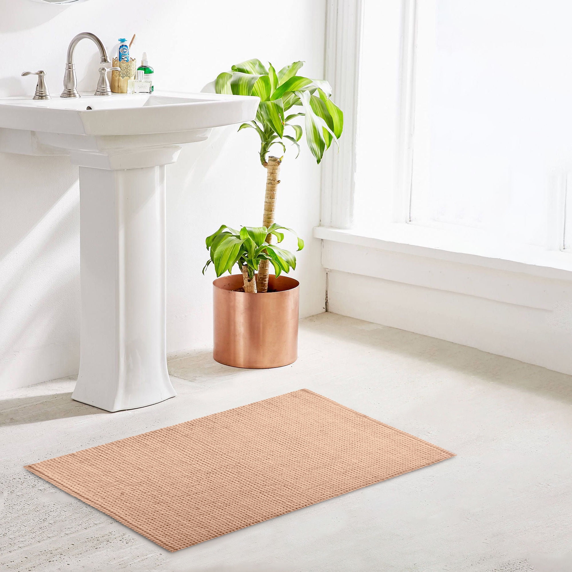 Mainstays - Piso Baño Pompom Spa Rosa