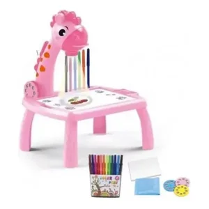 Center Web - Proyector Infantil Mesa De Dibujo Rosa