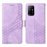Carcasa Foxdock Oppo A94 5G De Cuero Pu, Diseño Acolchado Clásico, Protección Contra Caídas Y Rayones