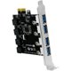 thumbnail image 1 of Tarjeta USB 3.0 PCIe x1 FebSmart de 4 puertos y 5 Gbps, 1 of 3