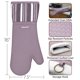 thumbnail image 2 of Set de guantes de horno de silicona Alselo, resistencia al calor 550 °F (7,5" × 16"), 2 of 7