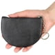 thumbnail image 2 of Monedero pequeño con cremallera y llavero de cuero genuino para mujer, 2 of 5