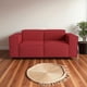 thumbnail image 3 of Sofa Aura Tres Cuerpos Lino Rojo, 3 of 3