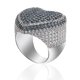 thumbnail image 4 of Anillos de Lujo para Hombre con Corazón de Moda Bling Punk Rapero, Chapados en Oro de 18K, Brillantes, Grandes, con Hielo, Hip Hop, Circonia Cúbica, Anillos de Compromiso para Hombre, 4 of 9