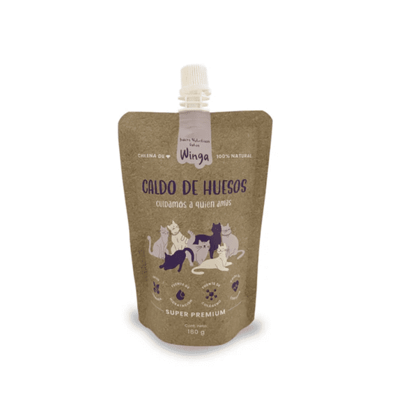 Snack Gatos Caldo de Huesos 180 Grs. - Winga