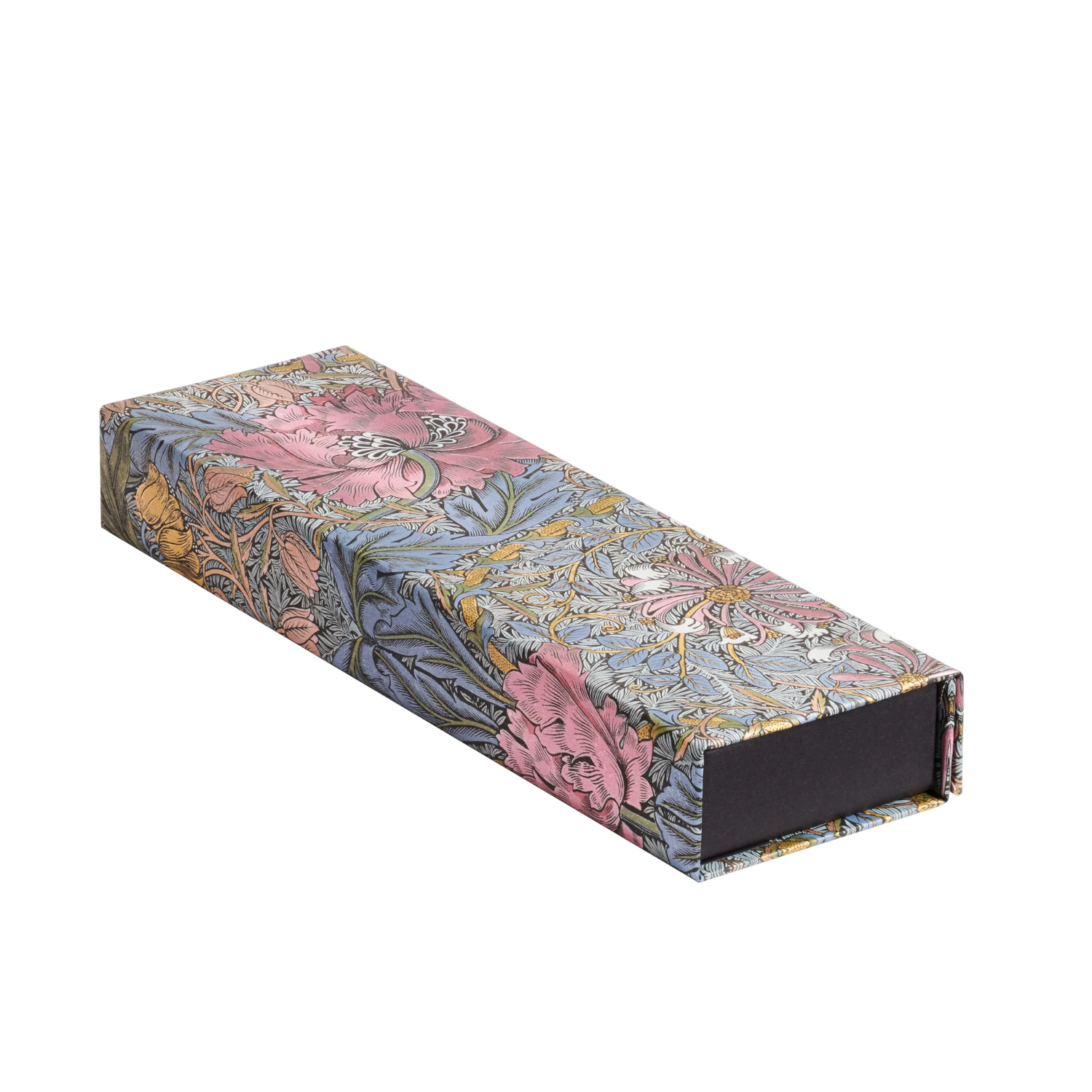 Paperblanks - Caja Estuche Para Lapices William Morris Madreselva Rosa
