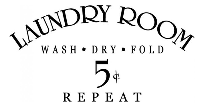 Rienda Libre Graphics - Decomural Laundry Room Bathroom Ws-16031