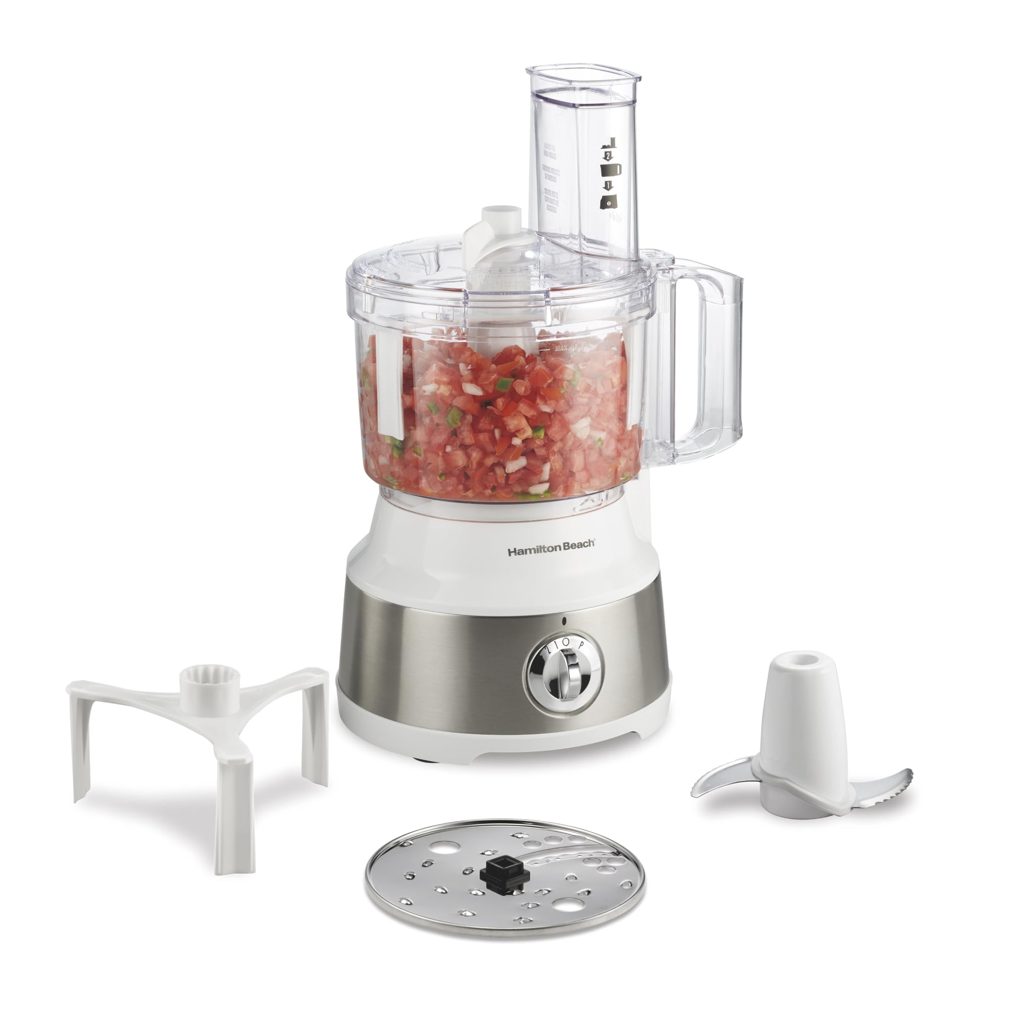 Robot De Cocina Hamilton Beach 70733, 10 Tazas, 450 W, Color Blanco