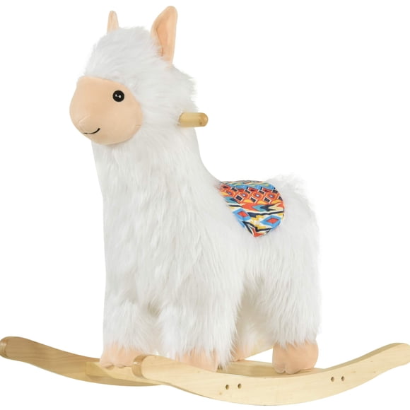 Juguete Caballito Mecedor Qaba Estilo Llama para Niños Mayores de 3 Años