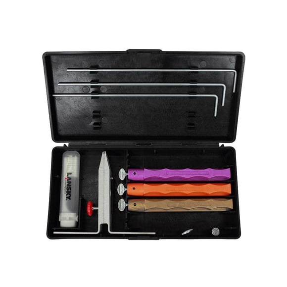 Afilador de cuchillos Lansky Diamond Standard, grueso, medio fino