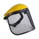 thumbnail image 3 of Protectores faciales forestales profesionales con visera de malla metálica buena ventilación multipropósito ajustable para registro de corte eléctrico Amarillo, 3 of 5