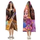 thumbnail image 3 of Poder de Princesa Manta Capa con Capucha Anti-Bolitas, Manta de Lana Ártica Suave, Manta Portátil de Felpa Ligera y Lujosa, Poncho para Siesta en Casa y Oficina, 100*130cm, 3 of 6