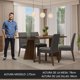 thumbnail image 3 of Juego de Comedor Madesa Taylor con 4 Sillas Negro/Gris/Silver, 3 of 7