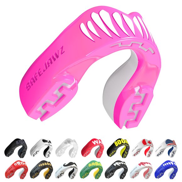 Protector Bucal SAFEJAWZ Pink Viper Doble Capa con Estuche