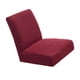 thumbnail image 2 of Spandex Estiramiento Bajo Corto Respaldo Silla Cubierta De Taburete De Bar Rojo Vino, 2 of 5
