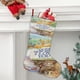 thumbnail image 2 of Adivina Cuánto Te Quiero Tema: Calcetines de Navidad, fino lino blanco para colgar en escaleras y chimenea, decoración navideña para el hogar, regalo de Navidad. 45cm × 32cm, 2 of 5