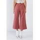 thumbnail image 4 of Pantalones Gaucho de Algodón de Raya Diplomática en Color Rosa Empolvado, 4 of 5