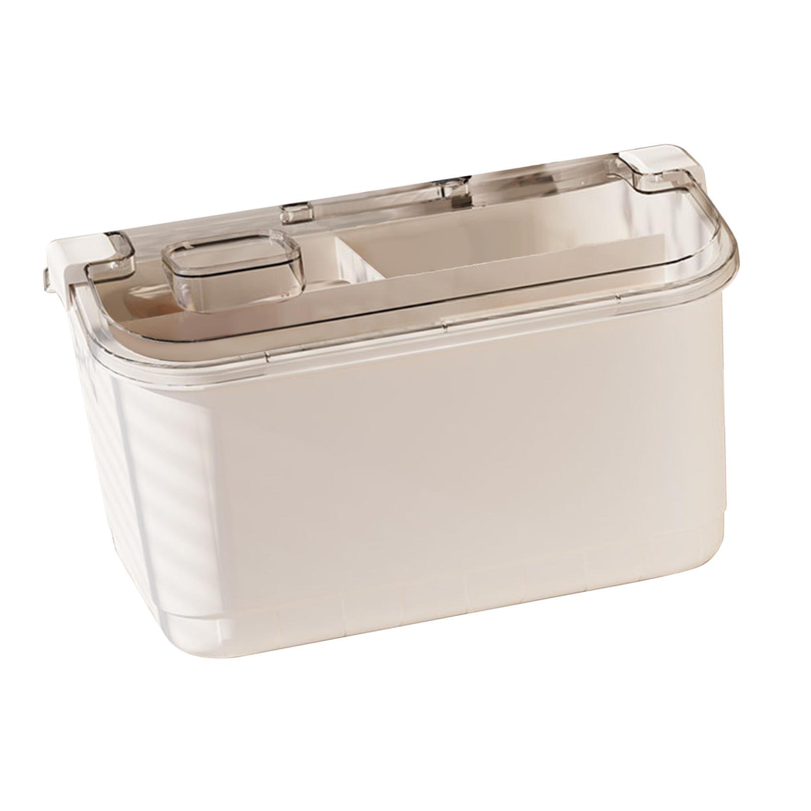 Bothyi - Estuche De Almacenamiento De Herramientas De Manicura Con Tapa Con Asa, Organizador De Maquillaje Con Cierre