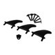thumbnail image 3 of 3x Thruster Fins Surf Summer Surf Board Accesorio Soft Top Surfboard Fins Black, 3 of 4