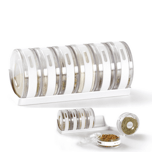 Genérico - Set 6 Organizador Cilindros Especieros Porta Condimentos