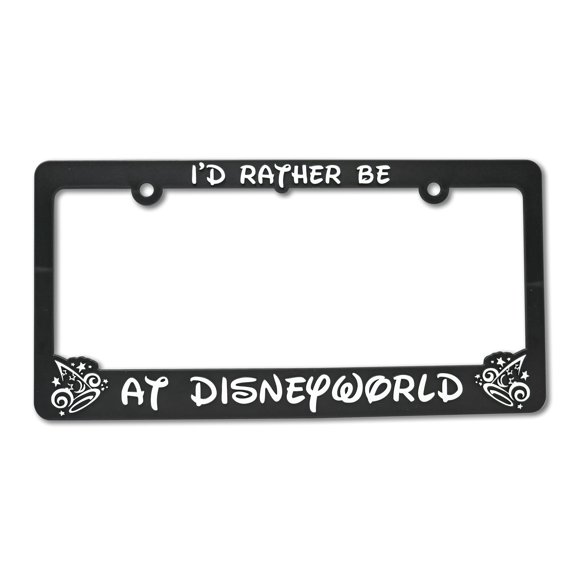 Marco para placa de matrícula LP Frameworks Disneyworld negro