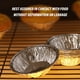 thumbnail image 5 of Molde para tarta de aluminio plateado - 100 moldes desechables para tartas pequeñas, redondos, para tartas, tartas, 7,35 cm, 5 of 6