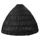 thumbnail image 1 of Enagua De Boda Con Cintura Elástica, Enaguas Para Fiesta, Color Negro, 6 Aros, 1 of 5