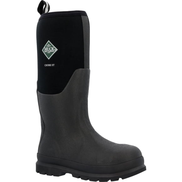 Boot MUCK Chore Tall Steel Toe para hombre, color negro, talla 13 EE. UU.